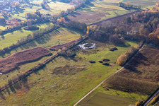 Billigheimer Bruch, Erlenbachtal entre Barbelroth, Hergersweiler et Winden à le quartier Mühlhofen in Billigheim-Ingenheim dans le département Rhénanie-Palatinat, Allemagne d'en haut