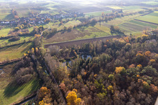Photographie aérienne de Billigheimer Bruch, Erlenbachtal entre Barbelroth, Hergersweiler et Winden à le quartier Ingenheim in Billigheim-Ingenheim dans le département Rhénanie-Palatinat, Allemagne