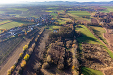 Photographie aérienne de Billigheimer Bruch, Erlenbachtal entre Barbelroth, Hergersweiler et Winden à Winden dans le département Rhénanie-Palatinat, Allemagne