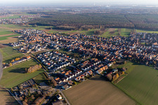 Vue aérienne de Hatzenbühl dans le département Rhénanie-Palatinat, Allemagne