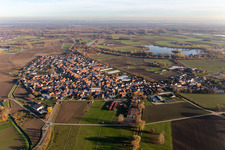 Enregistrement par drone de Quartier Hardtwald in Neupotz dans le département Rhénanie-Palatinat, Allemagne