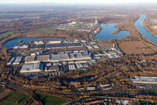 Photographie aérienne de Locaux de l'usine automobile Daimler à Wörth à Wörth am Rhein dans le département Rhénanie-Palatinat, Allemagne