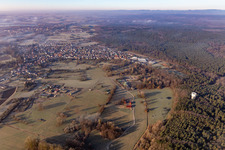 Vue oblique de Berg dans le département Rhénanie-Palatinat, Allemagne