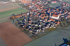 Schleithal dans le département Bas Rhin, France d'un drone