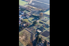 Vue aérienne de Barrière antichar "Hump Line" de la Seconde Guerre mondiale à Steinfeld dans le département Rhénanie-Palatinat, Allemagne