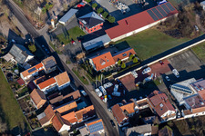 Vue aérienne de Maison du Château à Minfeld dans le département Rhénanie-Palatinat, Allemagne