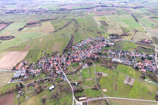 Vue oblique de Oberhausen dans le département Rhénanie-Palatinat, Allemagne