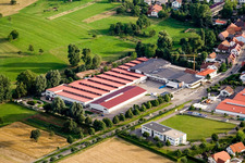 Vue aérienne de Vogelsitze GmbH, Kleinsteinbacherstraße 44 à le quartier Stupferich in Karlsruhe dans le département Bade-Wurtemberg, Allemagne