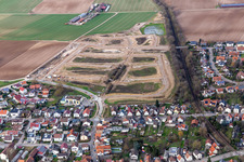 Vue oblique de Zone de chantier K2 à Kandel dans le département Rhénanie-Palatinat, Allemagne