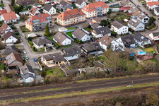 Vue aérienne de Dans la roseraie à Winden dans le département Rhénanie-Palatinat, Allemagne