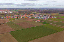 Steinweiler dans le département Rhénanie-Palatinat, Allemagne vue d'en haut