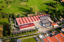 Vue aérienne de Locaux de l'usine Vogelsitze GmbH à Stupferich à le quartier Stupferich in Karlsruhe dans le département Bade-Wurtemberg, Allemagne