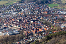 Weil der Stadt dans le département Bade-Wurtemberg, Allemagne d'en haut