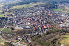 Weil der Stadt dans le département Bade-Wurtemberg, Allemagne hors des airs
