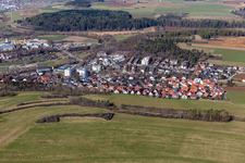 Vue aérienne de Böhmerwaldstr à Weil der Stadt dans le département Bade-Wurtemberg, Allemagne