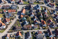 Photographie aérienne de Rue Peruser à le quartier Malmsheim in Renningen dans le département Bade-Wurtemberg, Allemagne