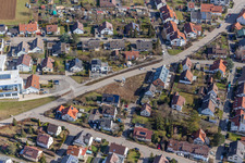 Perouser Straße avec Schneider Fensterbau GmbH à le quartier Malmsheim in Renningen dans le département Bade-Wurtemberg, Allemagne d'en haut