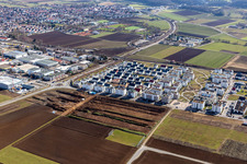 Renningen dans le département Bade-Wurtemberg, Allemagne hors des airs