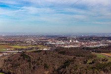 Vue aérienne de Quartier Eltingen in Leonberg dans le département Bade-Wurtemberg, Allemagne