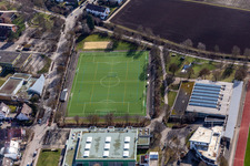 Vue aérienne de Terrain en gazon synthétique 1 Sportpark Stegwiesen à Renningen dans le département Bade-Wurtemberg, Allemagne