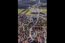 Renningen dans le département Bade-Wurtemberg, Allemagne d'un drone