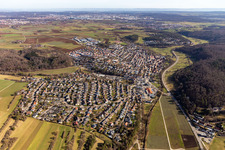 Vue aérienne de Quartier Döffingen in Grafenau dans le département Bade-Wurtemberg, Allemagne