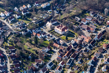 Vue aérienne de Château Dätzingen à le quartier Dätzingen in Grafenau dans le département Bade-Wurtemberg, Allemagne