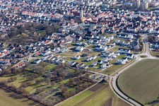 Vue aérienne de Silbergrundweg à Gärtringen dans le département Bade-Wurtemberg, Allemagne