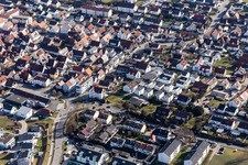 Vue aérienne de Nouvelle rue à Gärtringen dans le département Bade-Wurtemberg, Allemagne