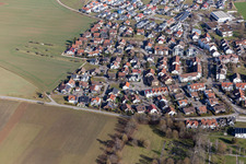 Vue aérienne de Quartier des poètes à Gärtringen dans le département Bade-Wurtemberg, Allemagne