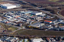 Vue aérienne de Zone industrielle à Gärtringen dans le département Bade-Wurtemberg, Allemagne