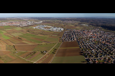 Photographie aérienne de Nufringen dans le département Bade-Wurtemberg, Allemagne
