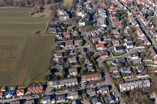 Vue aérienne de Rue Hagenauer à Landau in der Pfalz dans le département Rhénanie-Palatinat, Allemagne