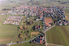 Vue aérienne de Quartier Nußdorf in Landau in der Pfalz dans le département Rhénanie-Palatinat, Allemagne