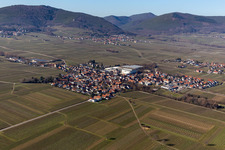 Vue oblique de Böchingen dans le département Rhénanie-Palatinat, Allemagne