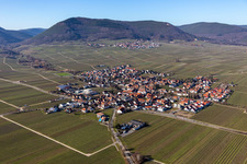 Vue oblique de Hainfeld dans le département Rhénanie-Palatinat, Allemagne