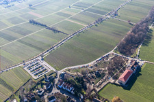 Vue aérienne de Alla hop ! Salle d'exercice et de réunion dans le complexe de Triefenbach à Edenkoben dans le département Rhénanie-Palatinat, Allemagne