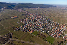 Quartier Mußbach in Neustadt an der Weinstraße dans le département Rhénanie-Palatinat, Allemagne depuis l'avion