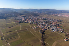 Vue aérienne de Quartier Wachenheim in Wachenheim an der Weinstraße dans le département Rhénanie-Palatinat, Allemagne
