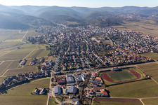 Photographie aérienne de Quartier Wachenheim in Wachenheim an der Weinstraße dans le département Rhénanie-Palatinat, Allemagne