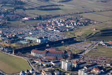 Vue aérienne de Clinique du parc médian à le quartier Pfeffingen in Bad Dürkheim dans le département Rhénanie-Palatinat, Allemagne