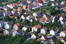 Vue aérienne de Rue Elsässer à Kandel dans le département Rhénanie-Palatinat, Allemagne
