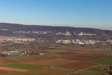 Vue aérienne de Boxberg et Emmertsgrund au-dessus de Rohrbach et Leimen à le quartier Rohrbach in Heidelberg dans le département Bade-Wurtemberg, Allemagne
