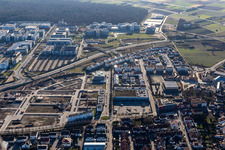 Vue aérienne de Walldorf dans le département Bade-Wurtemberg, Allemagne