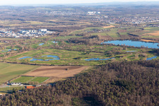 Vue aérienne de Club de golf St. Leon-Rot à le quartier Rot in St. Leon-Rot dans le département Bade-Wurtemberg, Allemagne