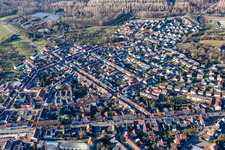 Philippsburg dans le département Bade-Wurtemberg, Allemagne hors des airs