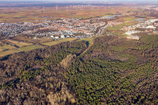 Quartier Herxheim in Herxheim bei Landau dans le département Rhénanie-Palatinat, Allemagne d'en haut