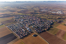 Steinweiler dans le département Rhénanie-Palatinat, Allemagne vue du ciel