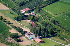 Vue aérienne de Ranch à le quartier Herxheim in Herxheim bei Landau dans le département Rhénanie-Palatinat, Allemagne