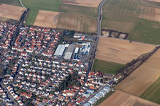 Vue aérienne de Spoon Windows + Façades GmbH à le quartier Herxheim in Herxheim bei Landau dans le département Rhénanie-Palatinat, Allemagne